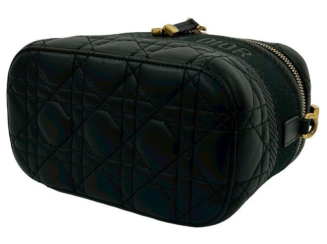Borsa 2way in pelle Cannage Christian Dior Nero - vista 9