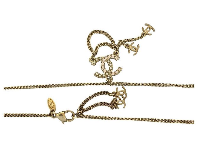 Timeless Collar Chanel Coco Mark Dorado - vista 3