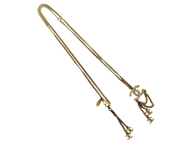 Timeless Collar Chanel Coco Mark Dorado - vista 5