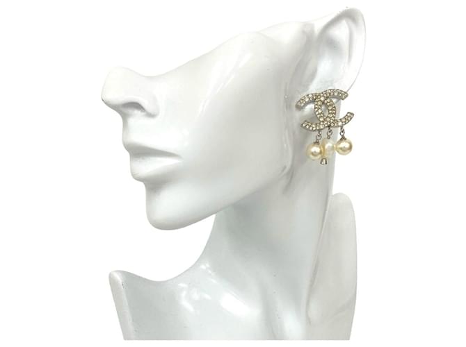 Timeless Pendientes Chanel Coco Mark Plata - vista 2