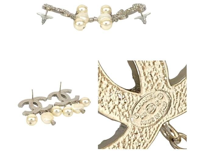 Timeless Pendientes Chanel Coco Mark Plata - vista 3
