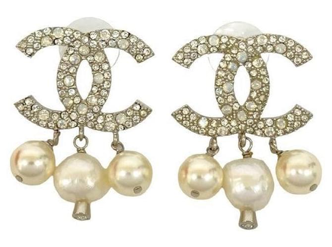 Timeless Pendientes Chanel Coco Mark Plata - vista 4