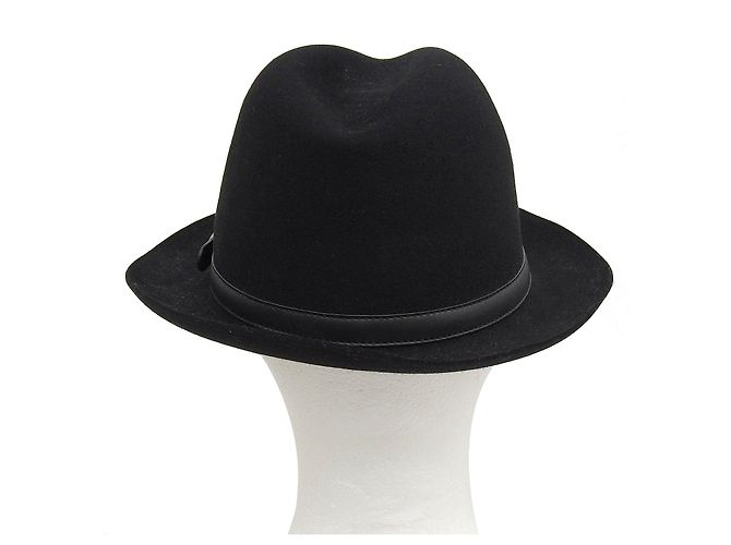 Cappello in coniglio infeltrito Gucci Nero - vista 3