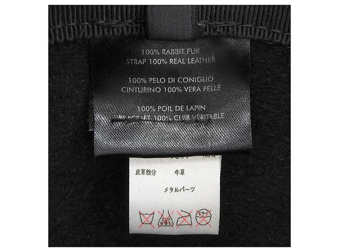 Cappello in coniglio infeltrito Gucci Nero - vista 7