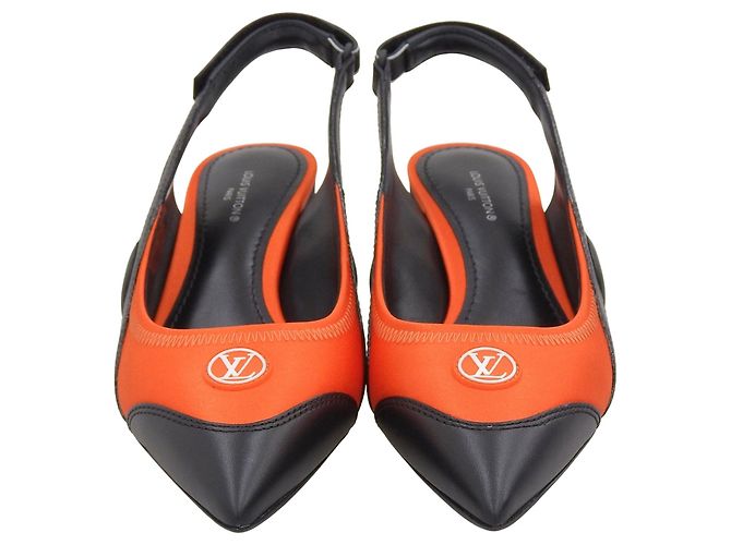 Arclight Leder-Pumps Louis Vuitton Schwarz Orange - Ansicht 3