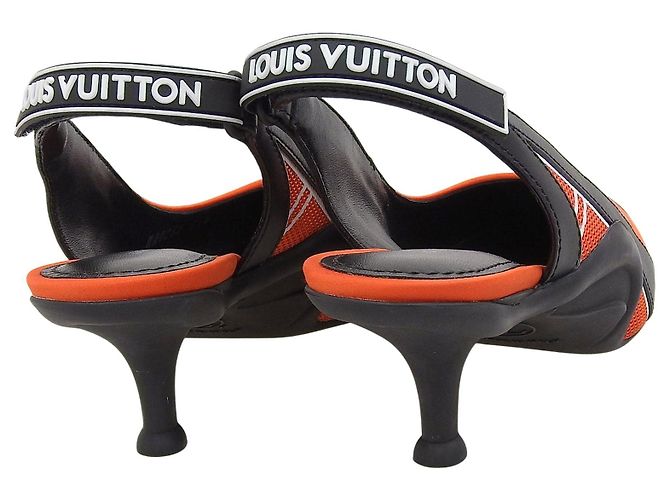 Arclight Leder-Pumps Louis Vuitton Schwarz Orange - Ansicht 4
