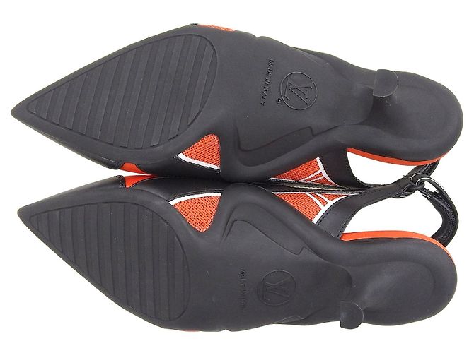 Arclight Leder-Pumps Louis Vuitton Schwarz Orange - Ansicht 5