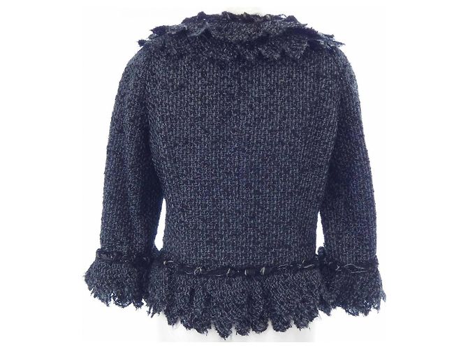 Timeless Chaqueta Chanel sin cuello Negro - vista 2