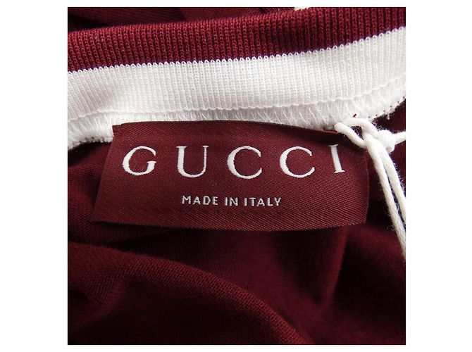 Camiseta de algodón Gucci Blanco Roja - vista 4