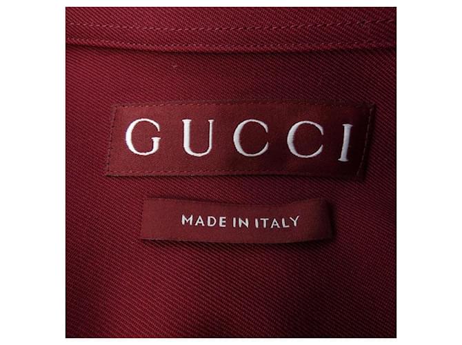 Camisa de algodón Gucci Roja - vista 4