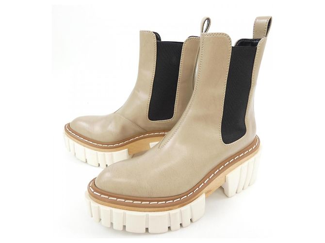 Stella Mc Cartney Stivali Stella McCartney Nero Bianco Beige - vista 3
