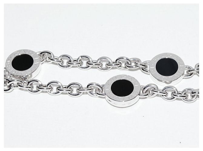 Bulgari Bracciale Bvlgari Bvlgari in oro bianco Au750 e onice Misura 17 Nero - vista 4