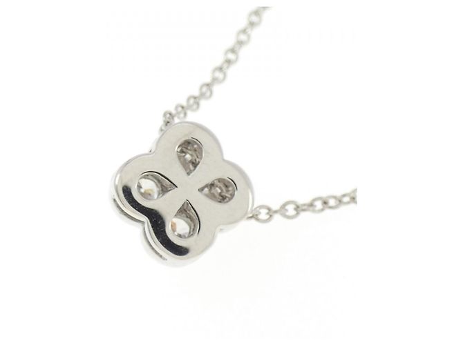 Tiffany & Co Collana Tiffany 950 Platino 4 Diamanti con Castone Argento - vista 4
