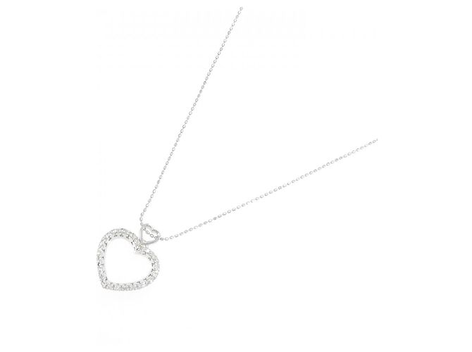 Autre Marque Collana in oro bianco Au750 e diamanti Argento - vista 2