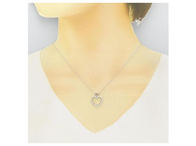 Autre Marque Collana in oro bianco Au750 e diamanti Argento - vista 6