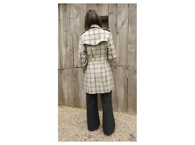 Burberry Gabardina de verano a cuadros Beige - vista 2