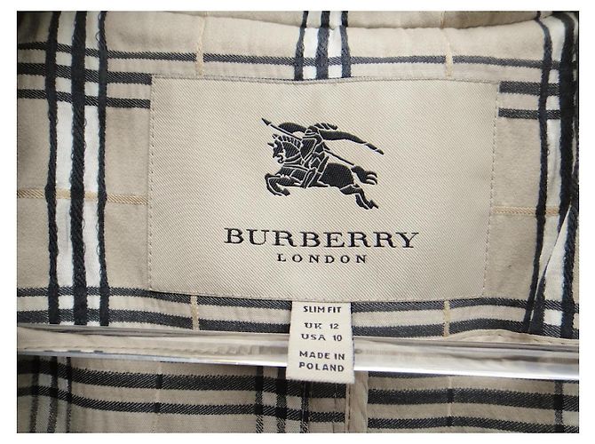 Burberry Gabardina de verano a cuadros Beige - vista 3