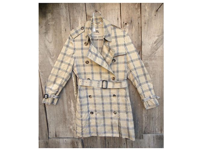 Burberry Gabardina de verano a cuadros Beige - vista 4