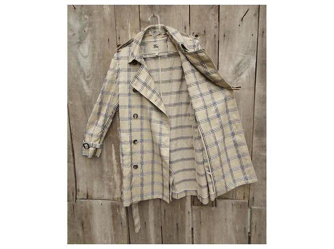 Burberry Gabardina de verano a cuadros Beige - vista 5