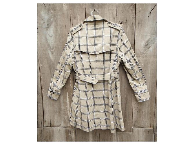 Burberry Gabardina de verano a cuadros Beige - vista 6