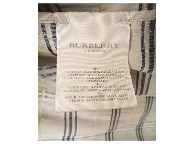Burberry Gabardina de verano a cuadros Beige - vista 8