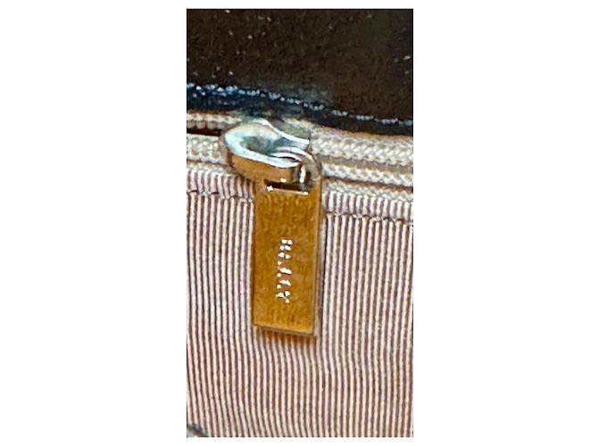 Borsa Bally in pelle e tessuto Nero Beige - vista 8