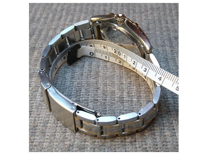 Seiko Scuba 7N35-6060 Relógio Quartz Azul Dourado - vista 9