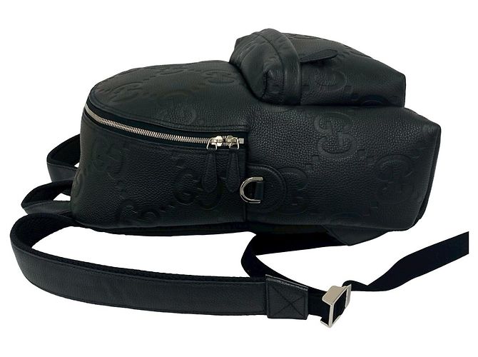 Zaino in pelle Gucci Jumbo GG Logo - vista 5