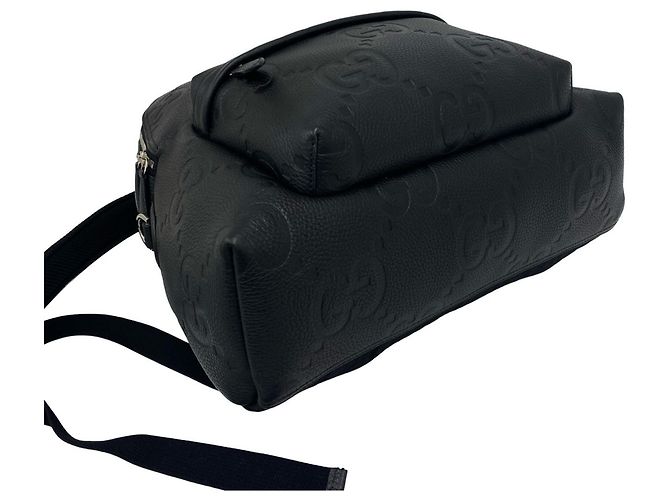 Zaino in pelle Gucci Jumbo GG Logo - vista 7