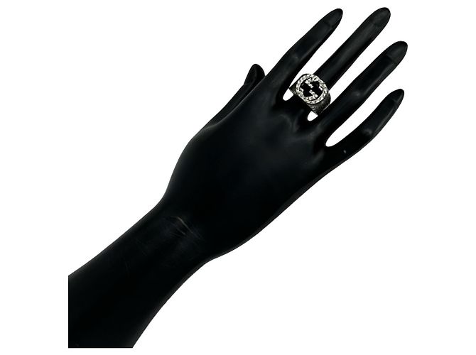 Anel Arabesque Interlocking G GUCCI Prata - vista 2