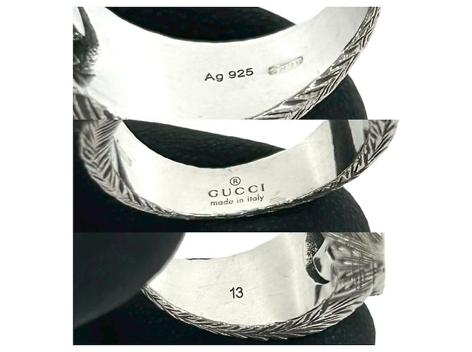Anel Arabesque Interlocking G GUCCI Prata - vista 3