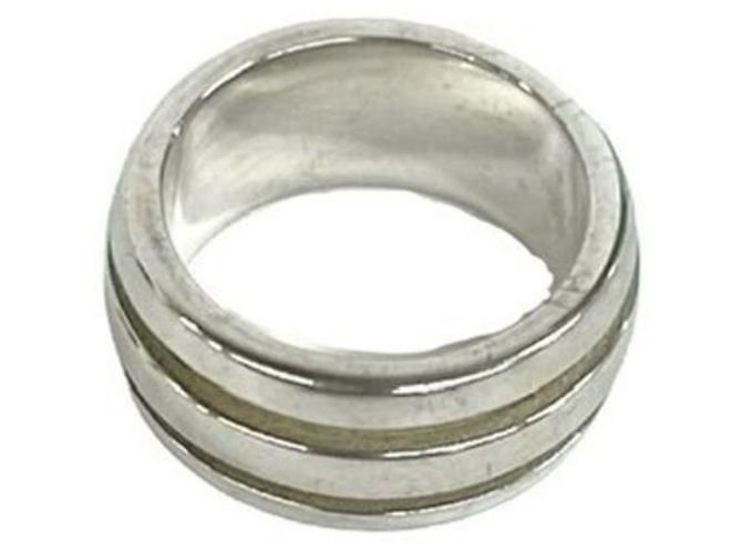 Tiffany & Co. Silver 925 Groove Double Line Ring Silber - Ansicht 4