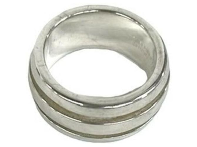 Tiffany & Co. Silver 925 Groove Double Line Ring Silber - Ansicht 5