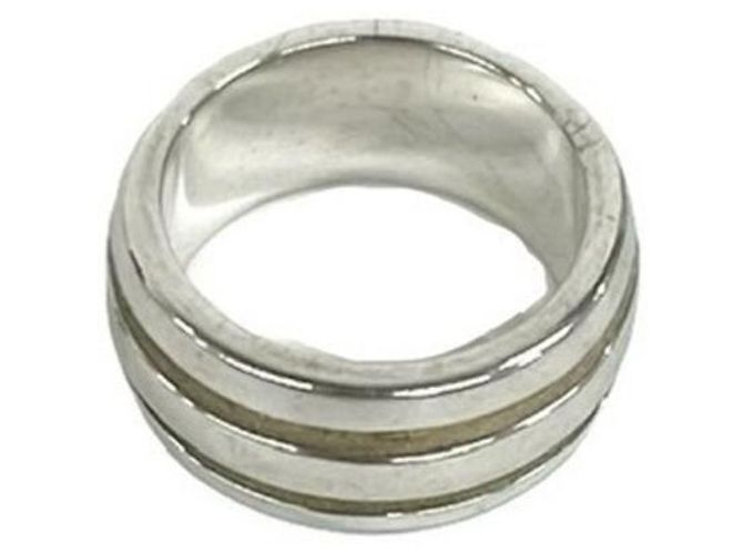 Tiffany & Co. Silver 925 Groove Double Line Ring Silber - Ansicht 6