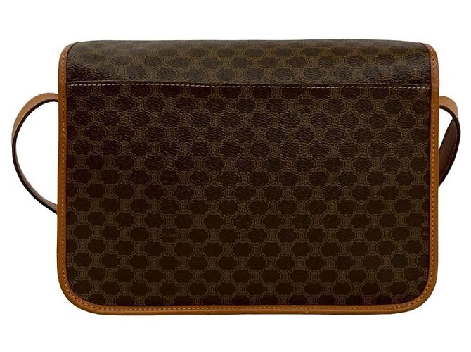 Céline Celine Vintage Macadam Blazon Triomphe Pattern Schultertasche Braun - Ansicht 3