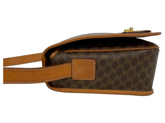 Céline Celine Vintage Macadam Blazon Triomphe Pattern Schultertasche Braun - Ansicht 5