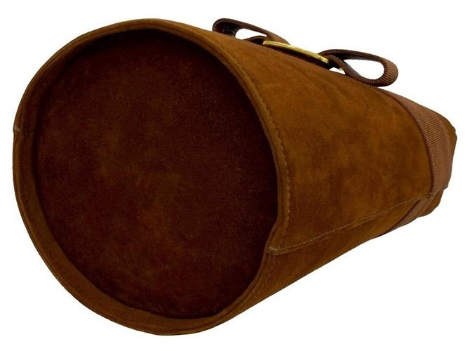 Mini borsa in scamosciato marrone Salvatore Ferragamo - vista 8