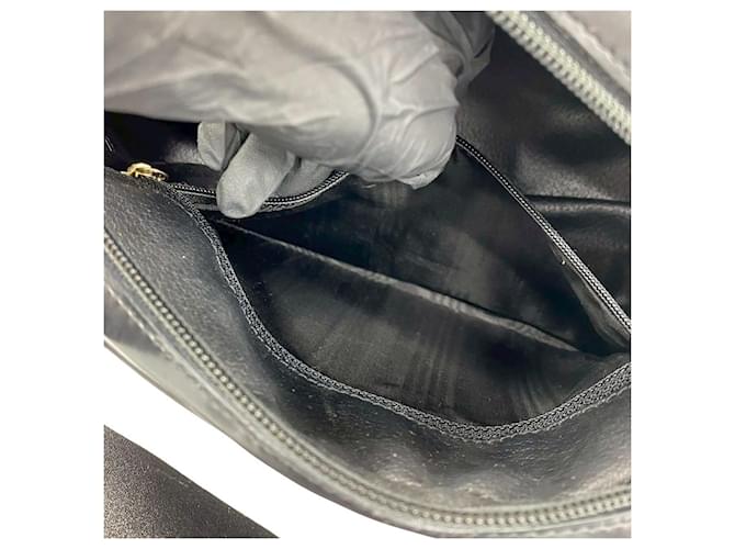 Céline Celine Macadam Blazon Triomphe Pattern Lederhandtasche Braun Schwarz - Ansicht 10