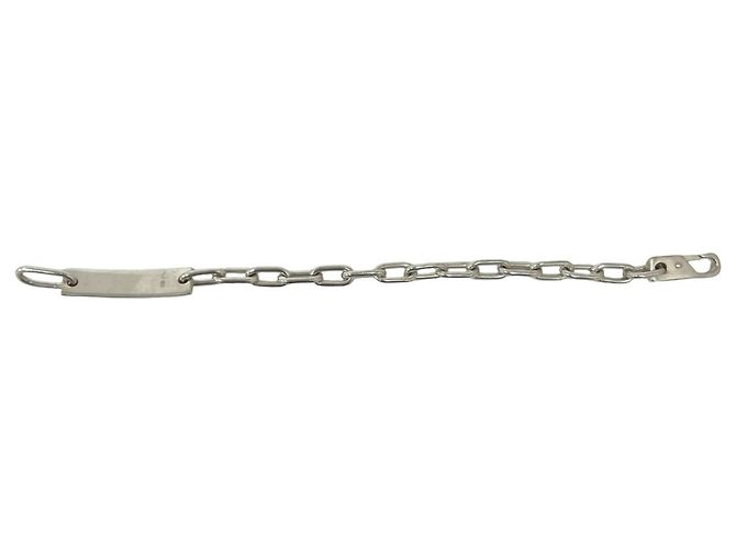 Bracciale a catena con placca identificativa Gucci Vintage Argento - vista 5