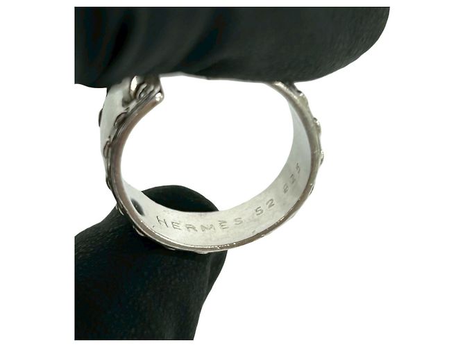 Ring Hermès Anello a fascia Vintage Mexican HERMES Argento - vista 3
