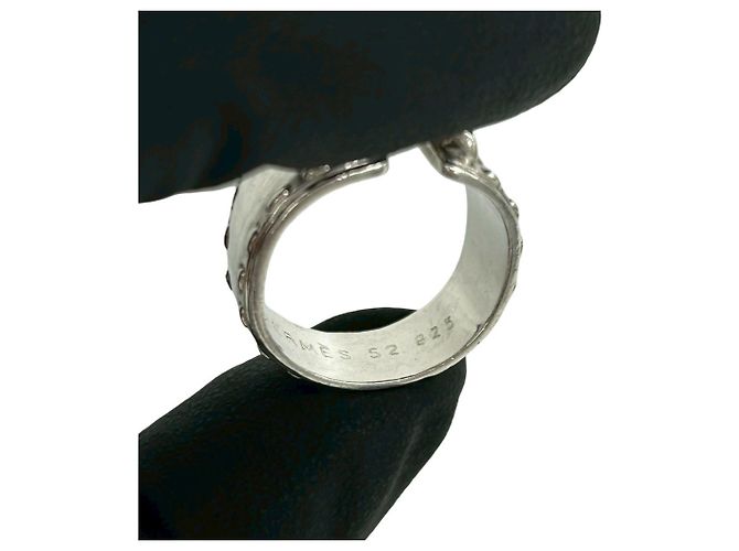 Ring Hermès Anello a fascia Vintage Mexican HERMES Argento - vista 4