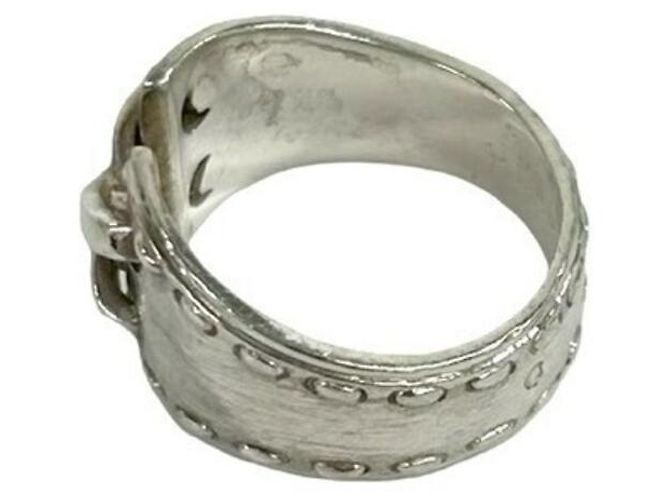 Ring Hermès Anello a fascia Vintage Mexican HERMES Argento - vista 5