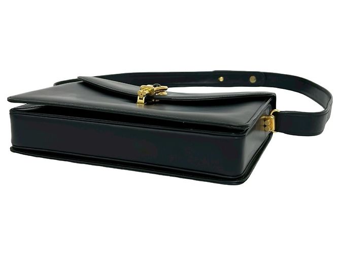 Borsa semi-spalla in pelle di vitello Gucci Nero - vista 7