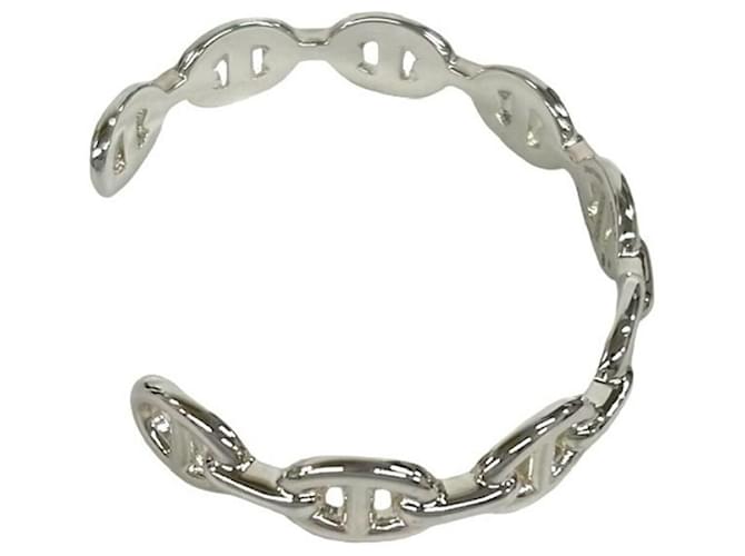Hermès HERMES Chaine d'Ancre Enchainée Bangle Argento - vista 5