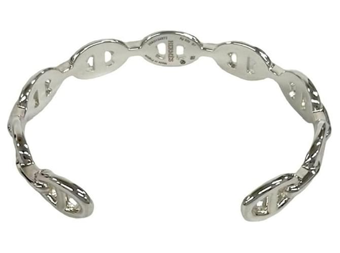 Hermès HERMES Chaine d'Ancre Enchainée Bangle Argento - vista 6