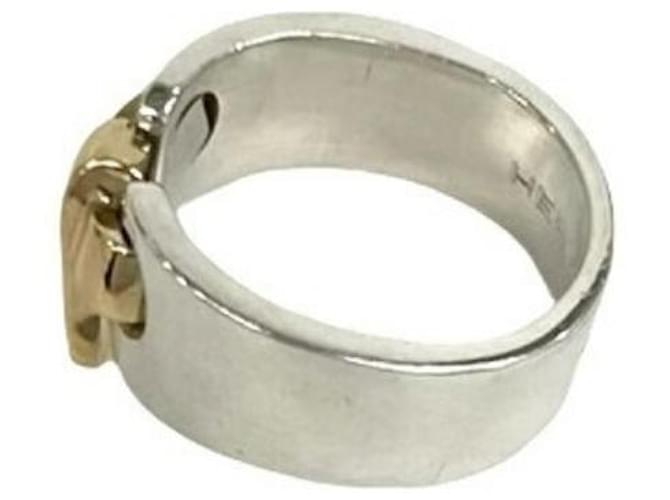 Hermès HERMES Russet Ribbon Ring Silber Golden - Ansicht 4