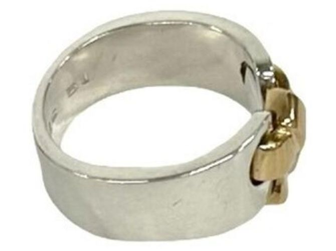 Hermès HERMES Russet Ribbon Ring Silber Golden - Ansicht 5