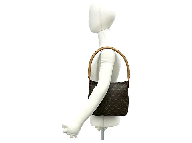 Borsa a Spalla e Tote Louis Vuitton Looping MM Monogram Marrone - vista 2