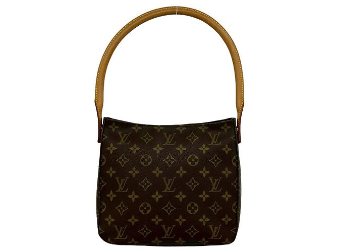 Borsa a Spalla e Tote Louis Vuitton Looping MM Monogram Marrone - vista 3