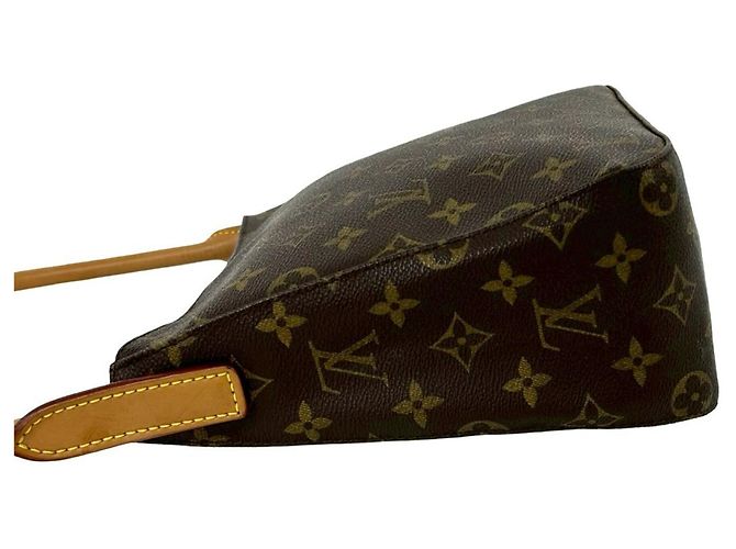 Borsa a Spalla e Tote Louis Vuitton Looping MM Monogram Marrone - vista 7